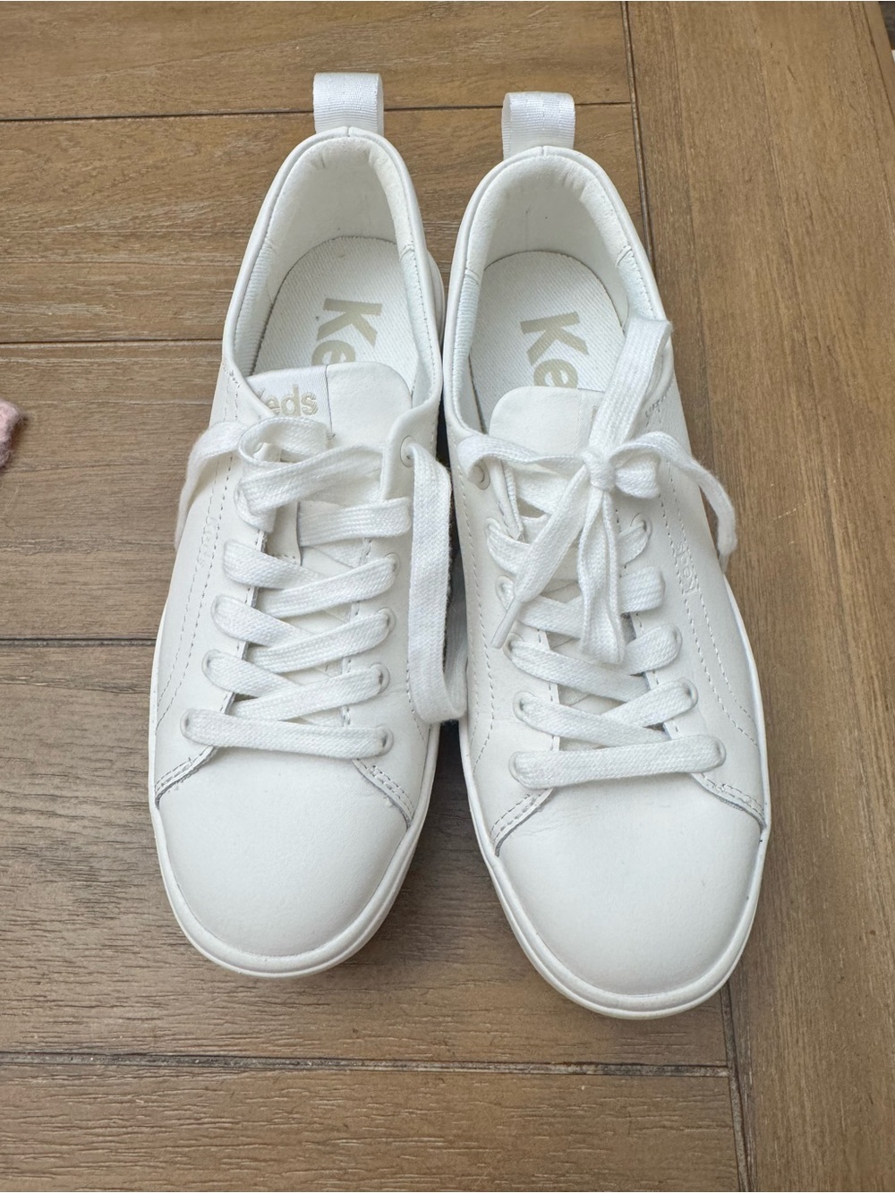 Keds White Low-Top Lace-Up Sneakers